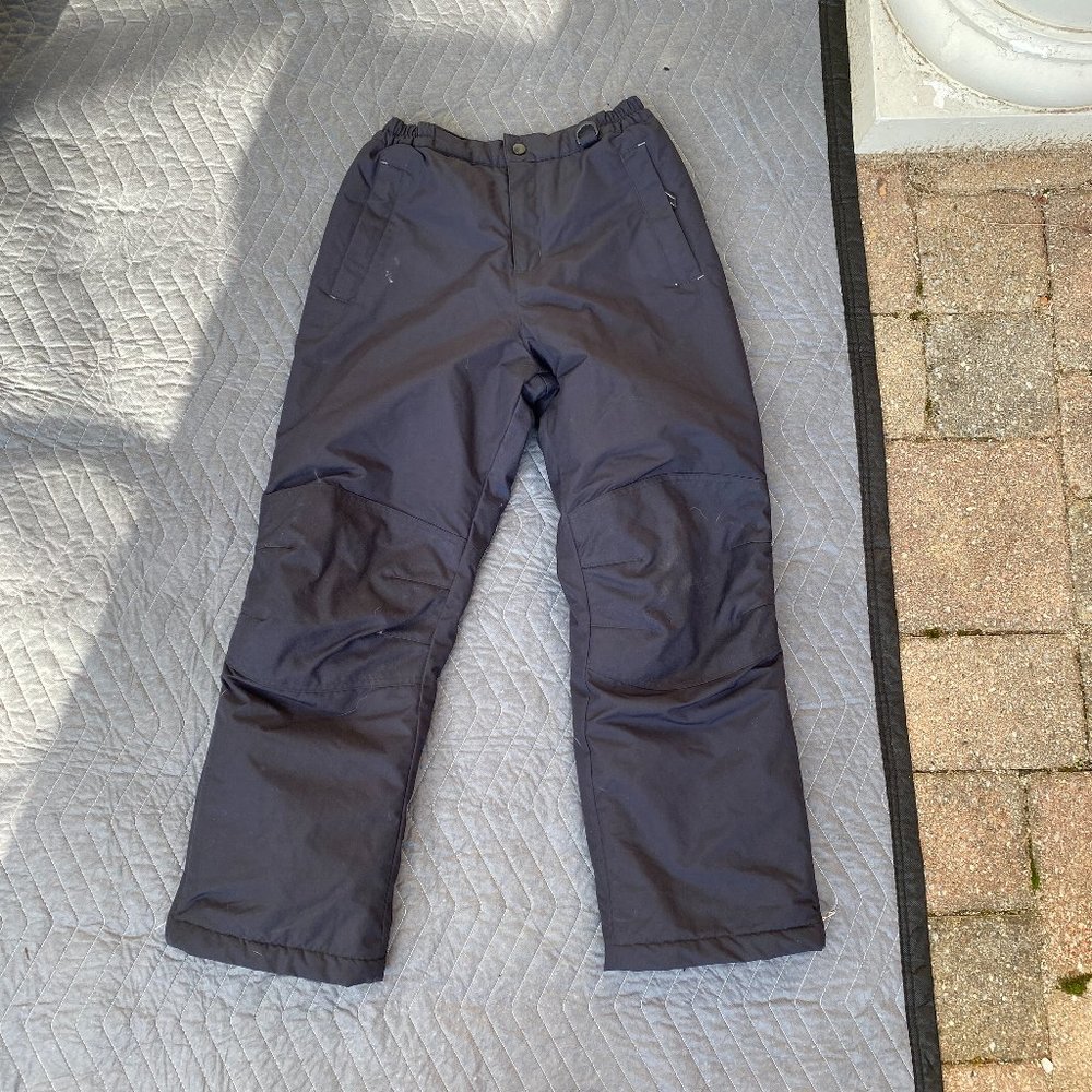 Lands'end Kids Squall Iron Knee Snow Winter Outdoor Pants Black